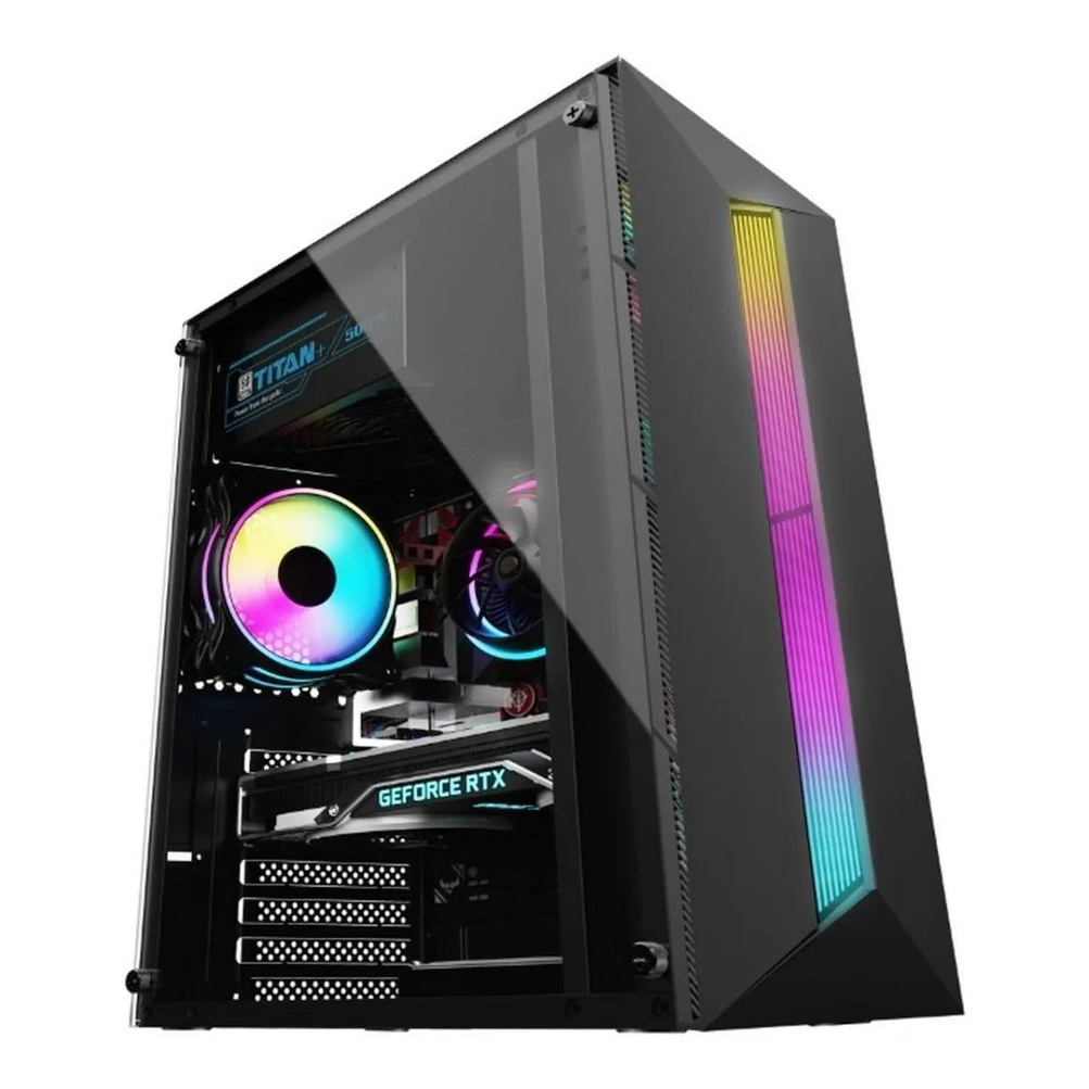 Gabinete Gamer Com Led Rgb Lateral Em Vidro HAYOM - GB1722 | Shopee Brasil