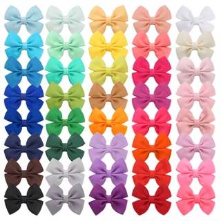 20/30/40Pieces Clipes De Cabelo De Bebê Jacaré De 2 Polegadas Para Bebês E Meninas 40 Cores Em Pares