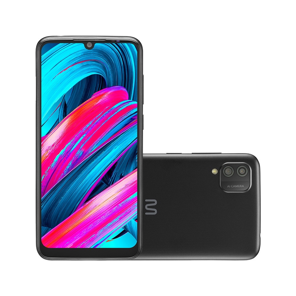 Smartphone Multi G 3 64GB (32GB+32GB) 2GB RAM Quad Core Android 11 5,5 Pol Preto Multi - P9223