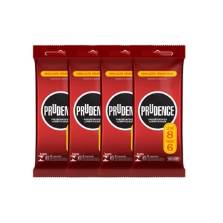 Kit 32 Unidades Camisinha Preservativo Lubrificado Clássico Prudence (Pague 24 e Leve 32)