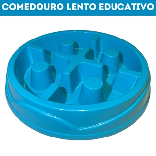 Comedouro Lento Educativo Anti Stress Grande para Cães