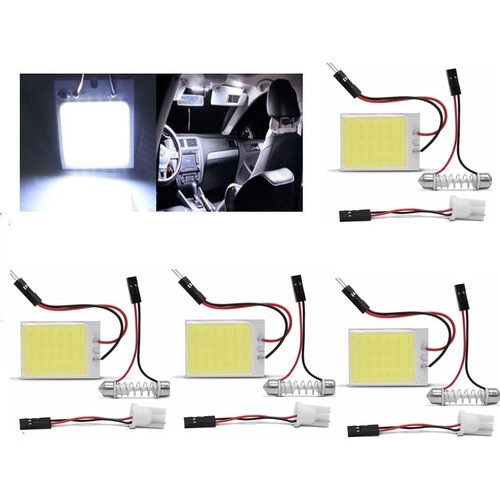 Kit 4 Placa Super Led Cob 48 Chips T10 Torpedo M2