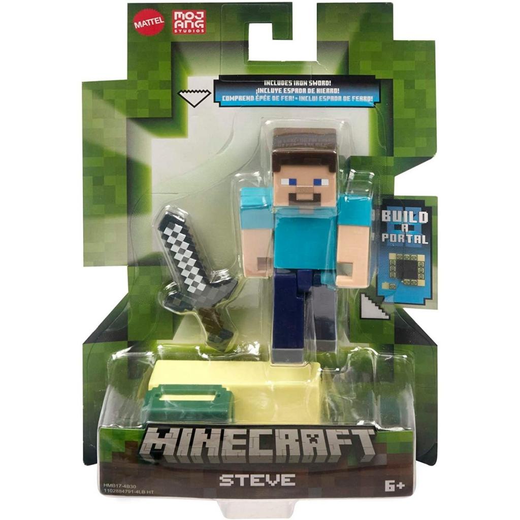 Steve Mini Boneco Minecraft - Mattel GTP08-HMB17 | Shopee Brasil