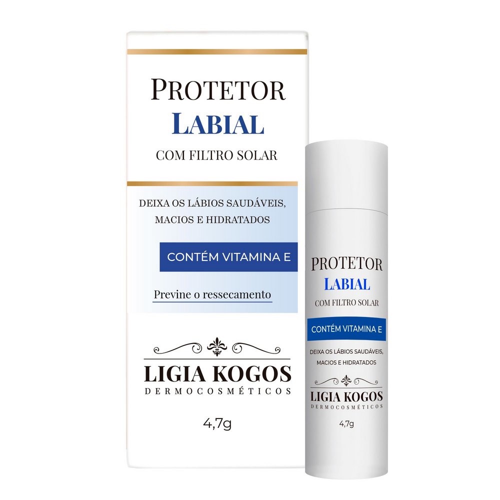 Ligia Kogos Protetor Labial com Filtro Solar FPS 15 4,7g | Shopee Brasil