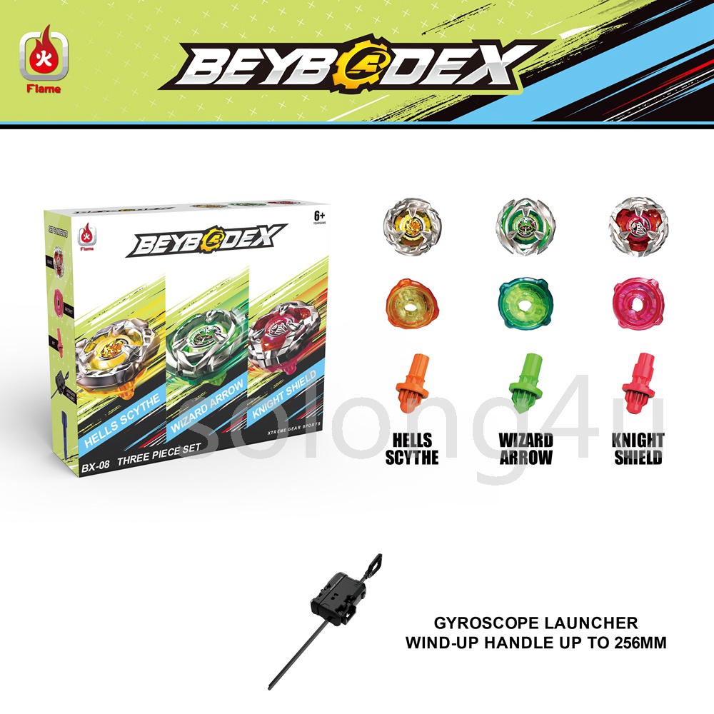 BEYBLADE X BX-08 Conjunto De 3 Em 3 Convés XTREME GEAR Sport