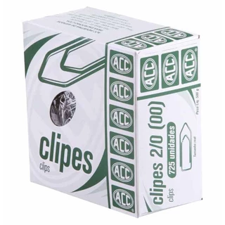 Clips N.2/0 Galvanizado Caixa com 500G / 725 Unidade / ACC