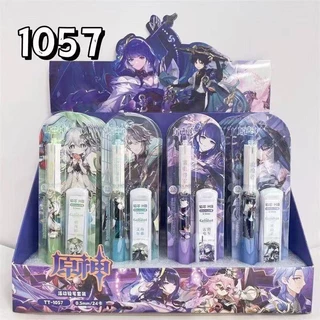 4 Estilos Genshin Impacto Raiden Shogun Alhaitham Wanderer Nahida Cartoon Lápis Mecânico 0,5 Fofo Recargas Automáticos Kawaii Conjunto De Papelaria Escritório Kids Gift Escola