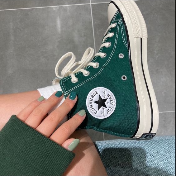 Converse all star verde 39 best sale