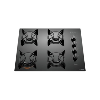 Cooktop 4 Bocas Preto com Mesa de Vidro Atlas U Top Bivolt