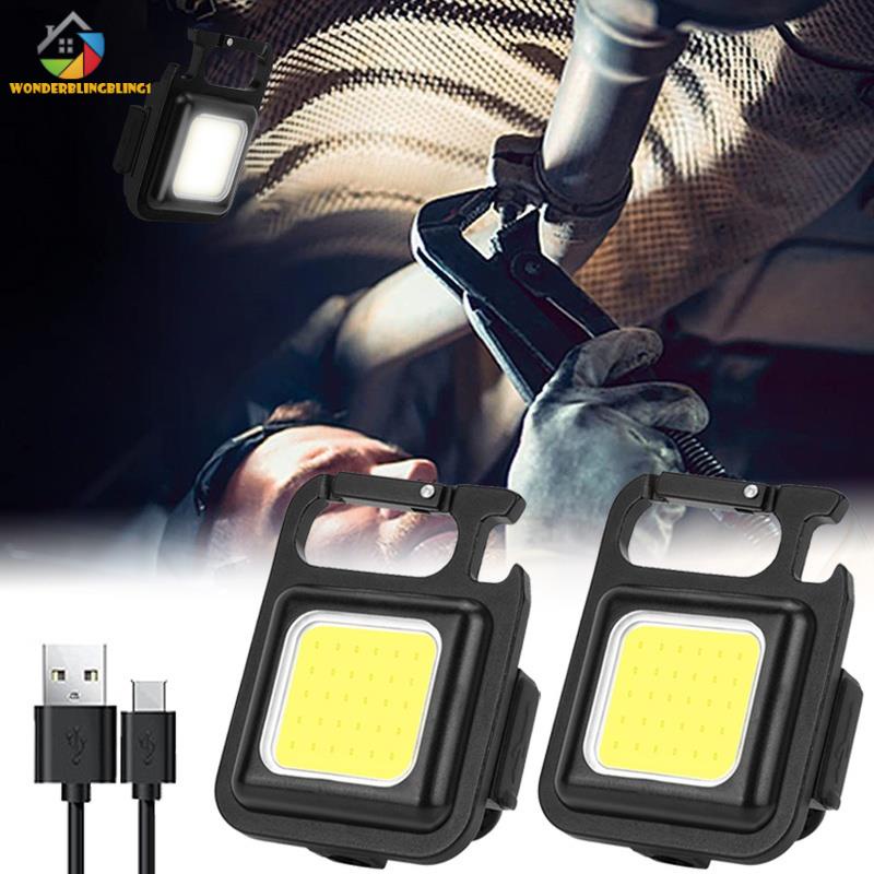 Lanterna Led Multifuncional Usb Recarregável Cob Mini Lâmpada De Corrente
