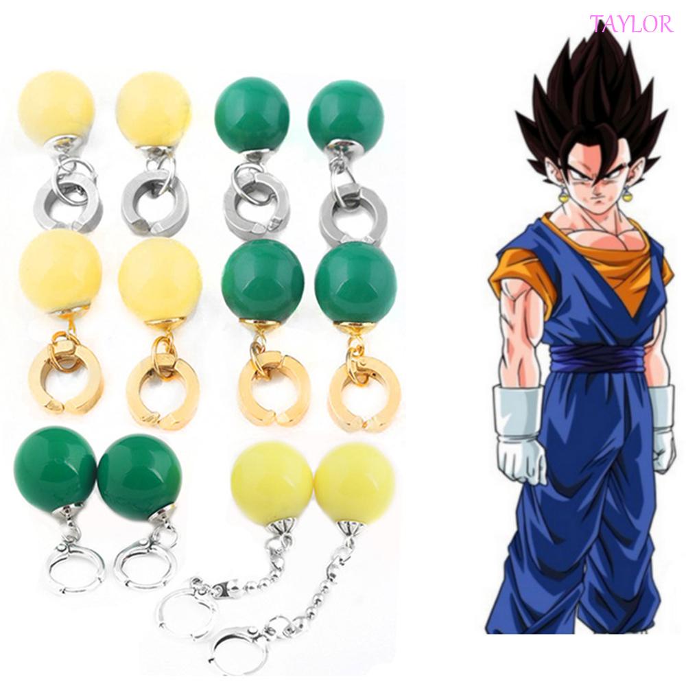 brinco potara para orelha furada do anime dragomballz verde - Loja