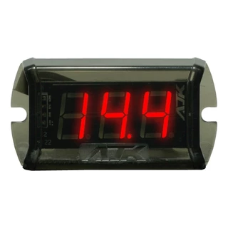 Voltímetro Nano Black AJK Sound Display Vermelho Medição de 12v e 24v