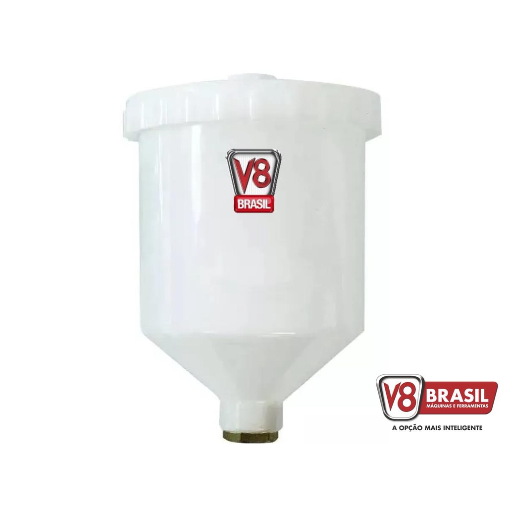 Copo para Pistola de Pintura PPK4 125mL - V8 Brasil
