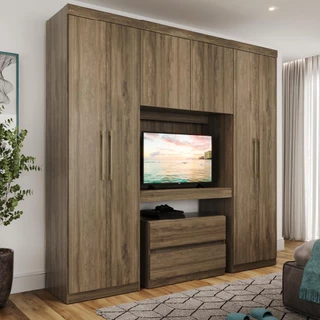 Guarda Roupa Casal 6 Portas 2 Gavetas Porto Legno Carraro