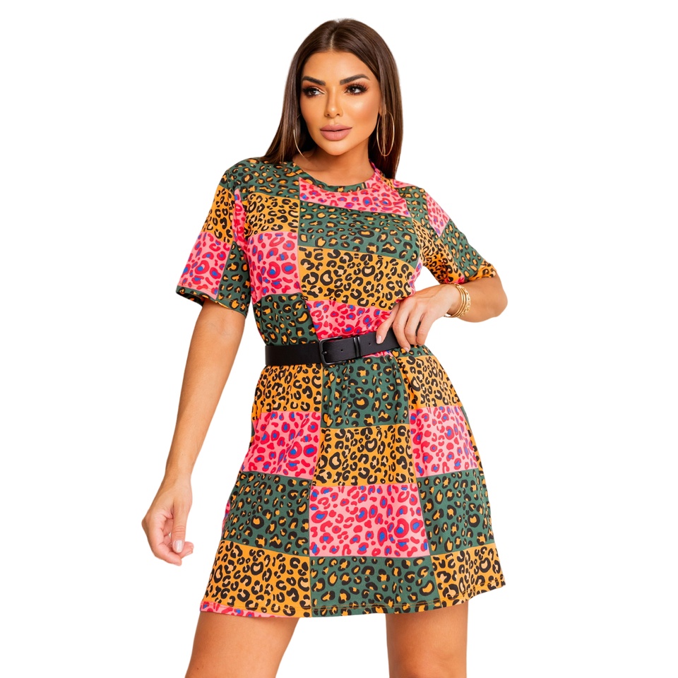 Vestido Camisetao Feminino Multicolor