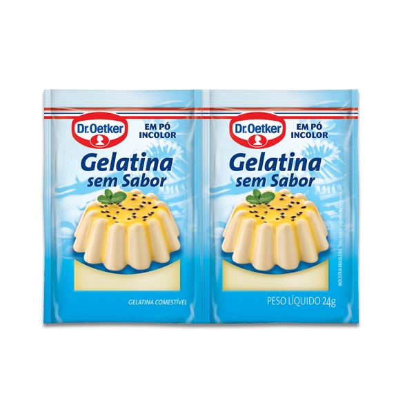 Gelatina Sem Sabor em Pó Dr. Oetker 24g