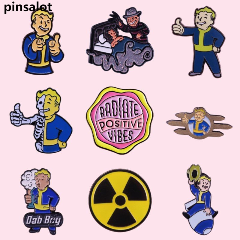 Crachá De Lapela De Melhor Qualidade Happy boy Brooch Dad Esmalte Pin Video Game Cartoon Decoração