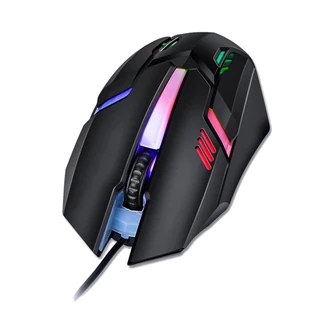 Mouse Gamer Com Led em 7 Cores e Com 1200Dpi 4D Fighter Ms-62