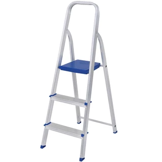 Escada Doméstica de Alumínio 3 Degraus MOR em Oferta na Shopee