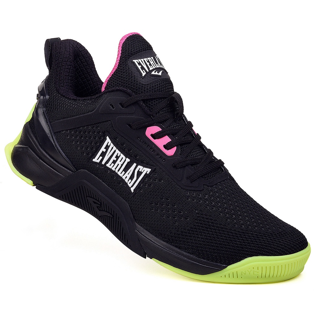 Tênis Everlast Climber 3 Cross Feminino Preto Rosa Claro