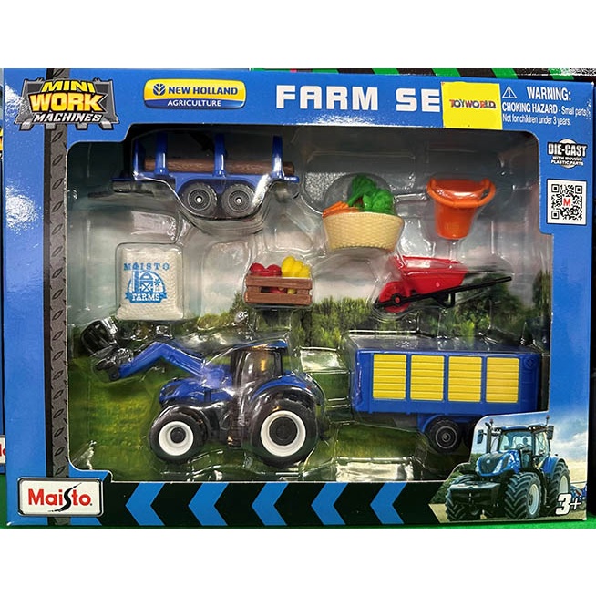 Set Fazenda Mini Work Machines Tamanho Médio Maisto 1/64 | Shopee