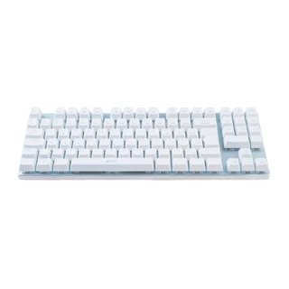 Teclado Gamer APlus Tech Barak White LED Rainbow Mecânico ABNT2 Switch Outemu Red - AP-KB-3880W