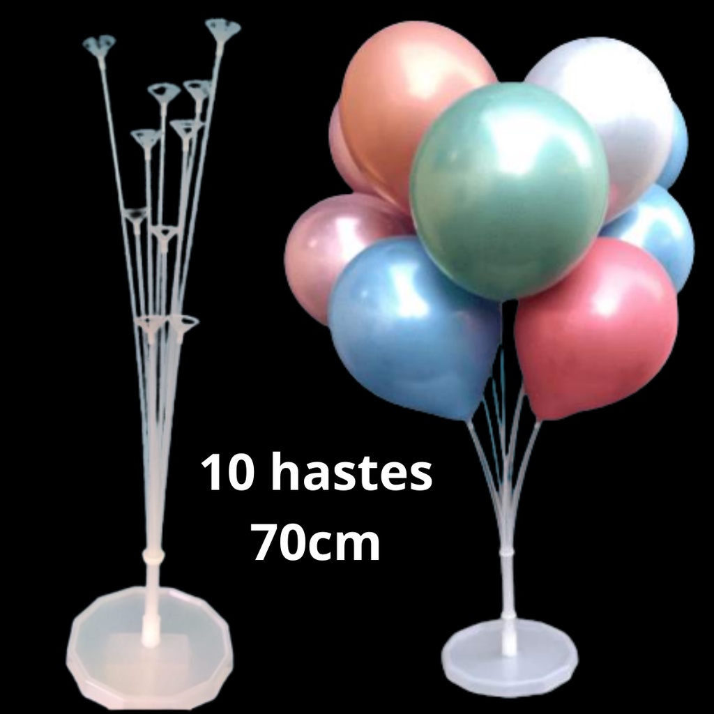 Suporte Grande Para Balao 10 Varetas 70cm Hastes Ajustáveis Bexiga ...