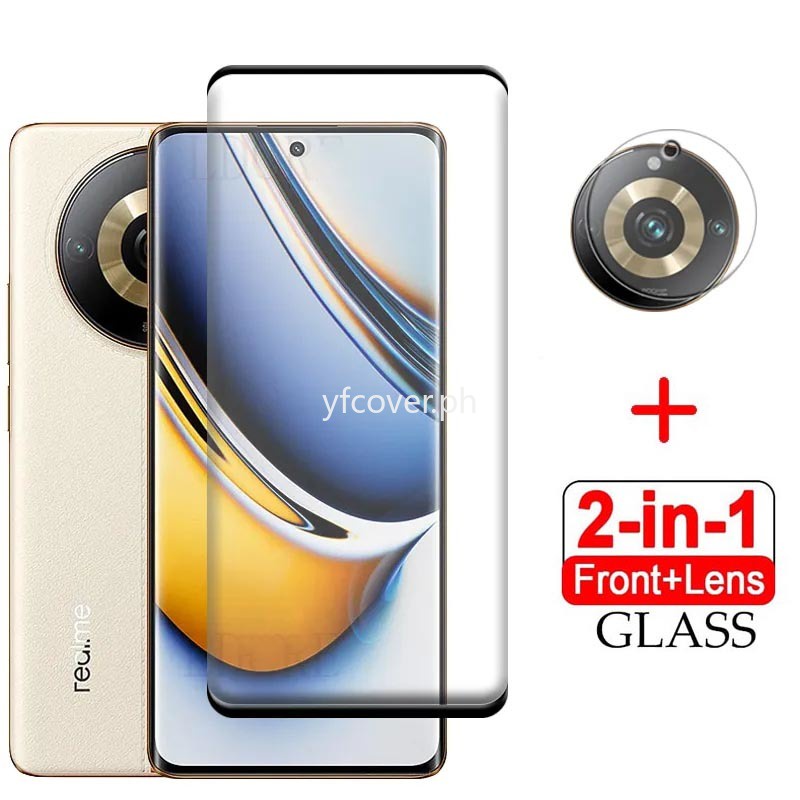 Realme 11 Pro 5G Vidro Temperado Para 11 10 9 8 7 Plus 9i 8i 7i 5G 4G 2 Em 1 Protetor De Tela De Cobertura Completa Pelí