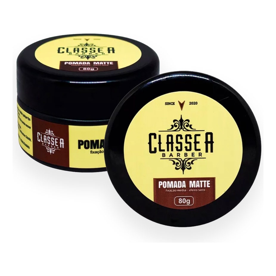 Pomada Matte - Efeito Seco - Classe A Barber 80g | Shopee Brasil