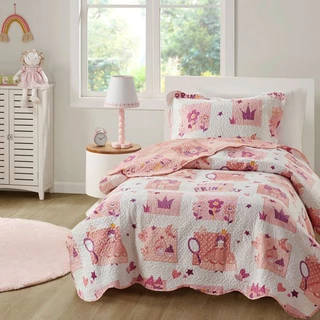 Kit Colcha StudioMix Solteiro 2 peças Microfibra Princesa