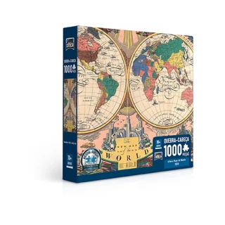 Quebra Cabeça O Novo Mapa Do Mundo 2763 - toyster