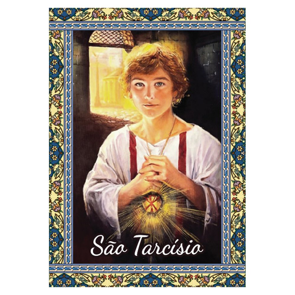 10.000 Santinho São Tarcísio (oração no verso) - 7x10 cm