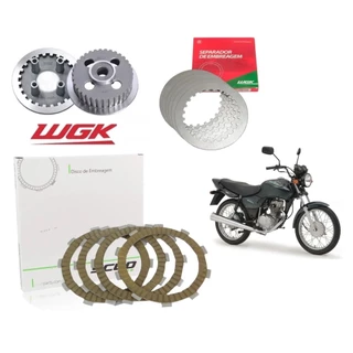 Disco Embreagem Scud Cubo Plato Separador Wgk Cg Titan Fan Bros Xlr 125 De 1983 Ate 2008