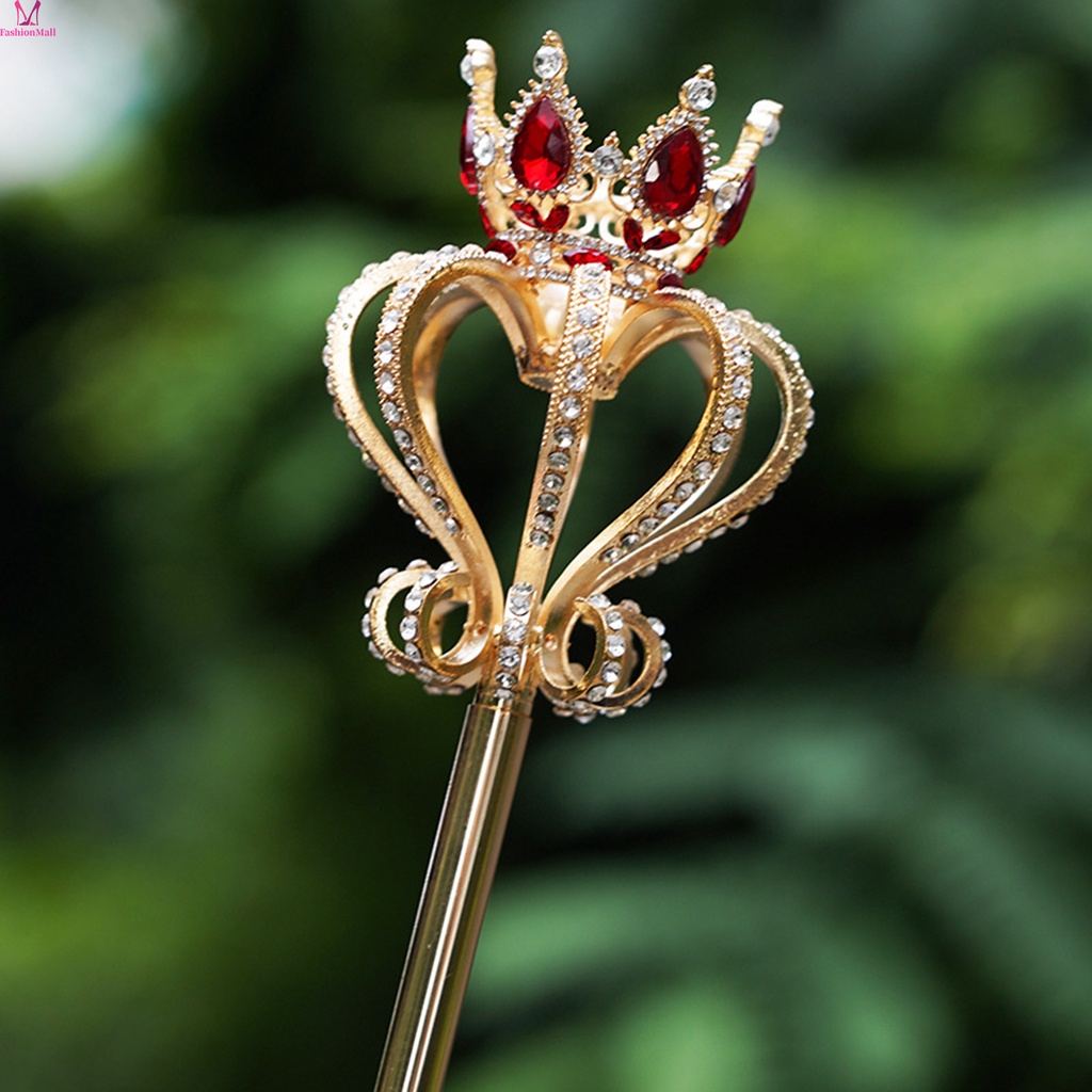 Cetro Bling Crown Decor Scepter Wand King Varinha De Concurso De ...