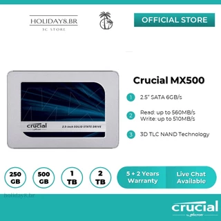 2T mx500 SSD SATA 2.5 " internal De Estado Sólido (R : 560 MB/s W : 510) (500GB/1TB/2TB)