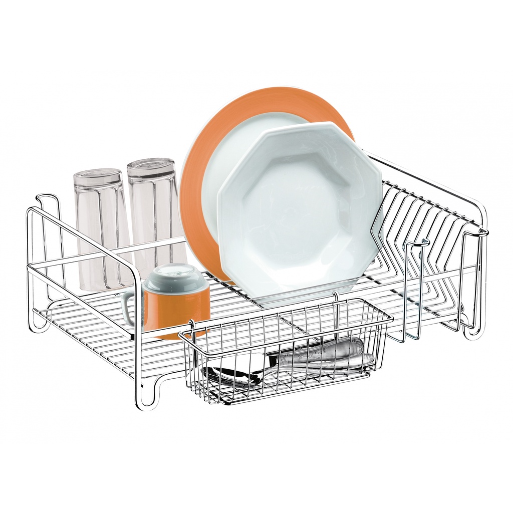 Escorredor de Louças Cromado Inox 1606 FUTURE beleza e praticidade