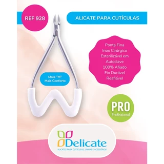 Delicate Alicate de Cutículas 928 Profissional Mola M