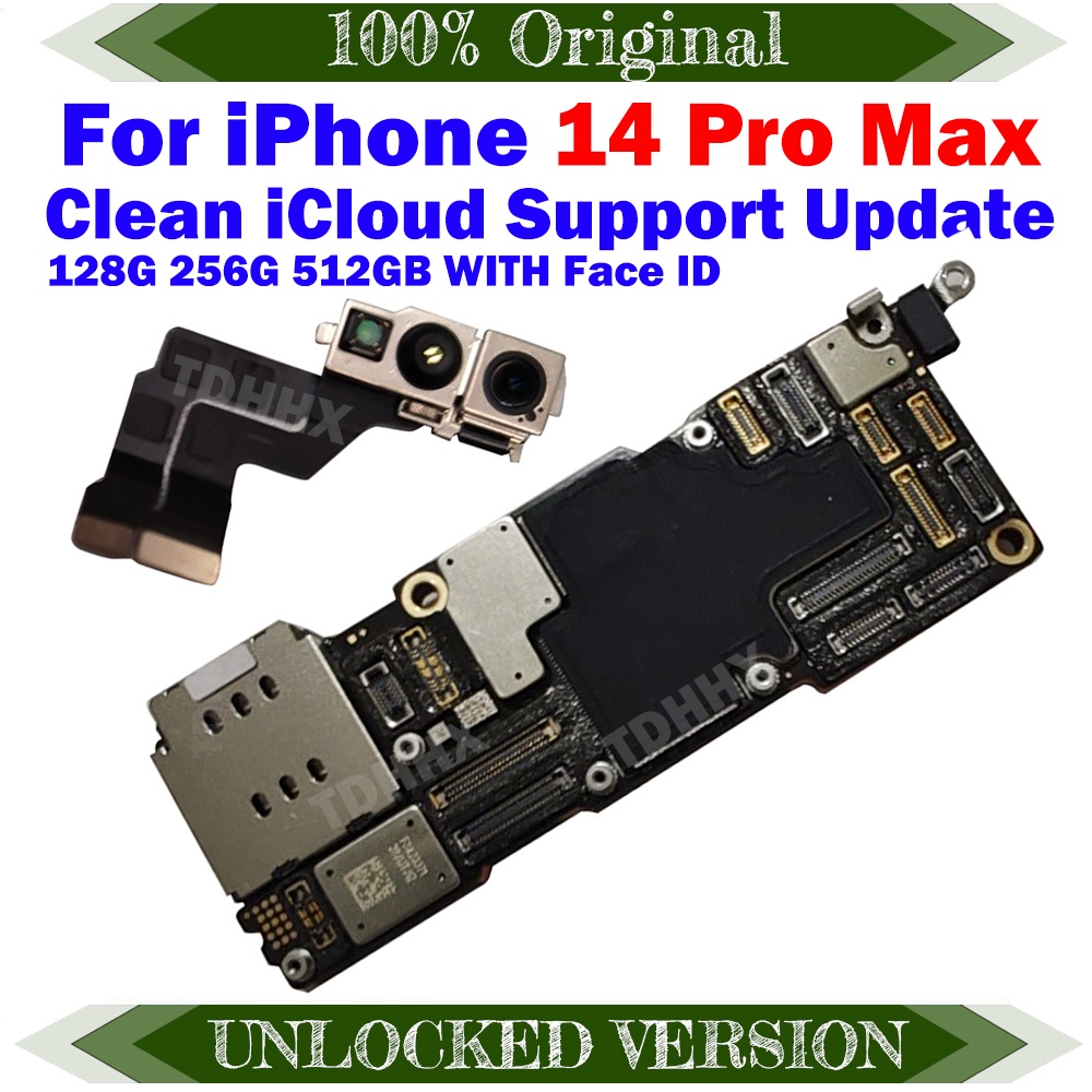 Placamãe iCloud limpa para iPhone 14 Pro Max com Rosto ID IOS, suporte