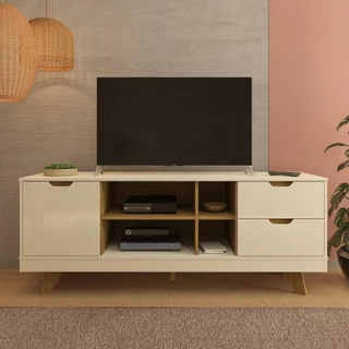 Rack TV 65" 1 Porta e 2 Gavetas Multimóveis CR45173