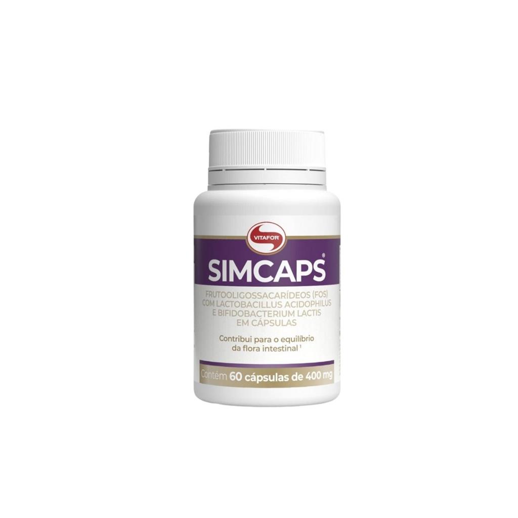 Probiotico Simcaps 60caps Vitafor Original – Saude Flora Intestinal