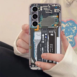 Capa Flexível Transparente Para Samsung A55 A15 A25 A35 S24 Ultra Plus A54 A24 A14 A34 A53 A13 A04s A23 A52s A33 A73 A50 A32 A50s A30s A51 A52 A72 5G