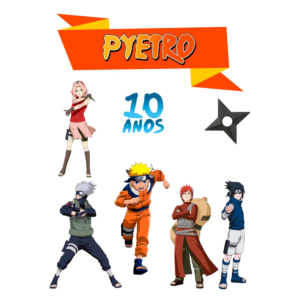 mimosdapri28 - Topo de bolo Naruto para comemorar os 14