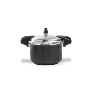 Panela De Pressão Fundo De Indução Brinox Ceramic Life Pressure 5,4 Litros Ø 22 cm Preto