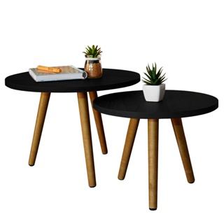 Mesa De Centro Para Sala Pes De Madeira Decorativa
