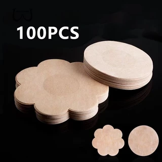 100pcs/kit Mulheres sutiã Adesivos Para Mamilos Invisíveis Fita Adesiva/Protetor De Tampa De Pétalas Descartáveis Fêmeas