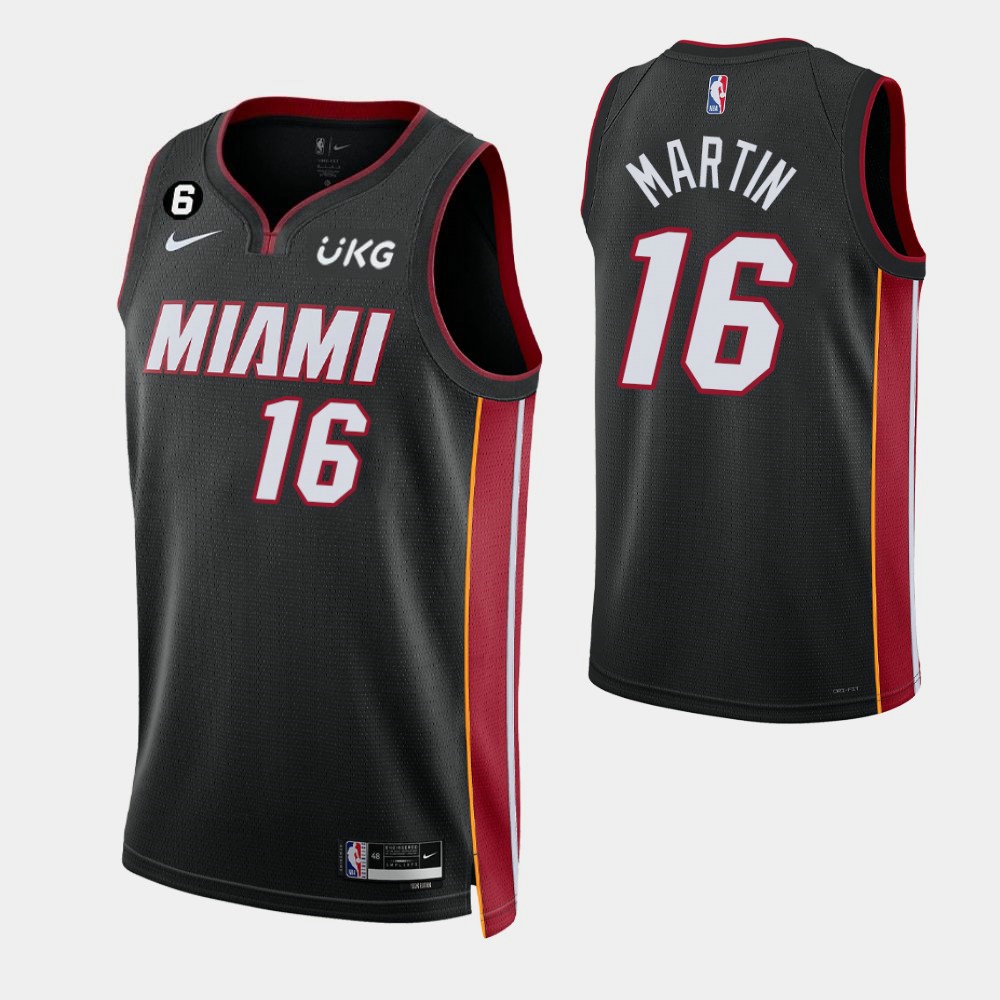 Bam Ado Miami Heat Nike Unisex Swingman Jersey - Icon Edition - Black