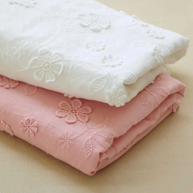 Bordado Tridimensional de Tecido Jacquard de Algodão Puro Penteado