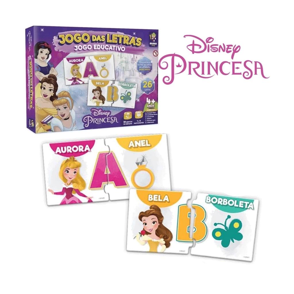 Jogo Educativo Princesas Disney Formando Nomes - Loja Zuza