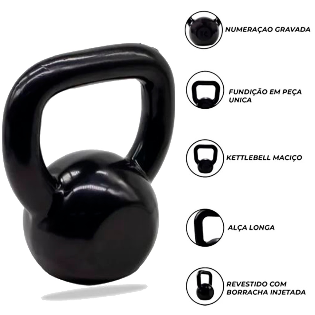 Halteres Tipo Bola Pintados 10Kg Megagym Supino Reto 2Un em Promoção na  Americanas