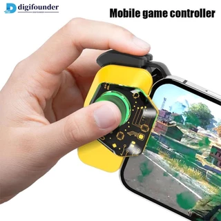 DIGIFOUNDER Gatilho De Jogo 5.0 Compatível Com Bluetooth 3 Finger 3D Joystick Tipo C Recarregável Acessórios Para PUBG Mobile S3X7